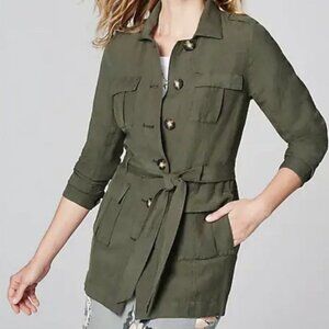 J.JILL Linen & Rayon Safari Jacket S